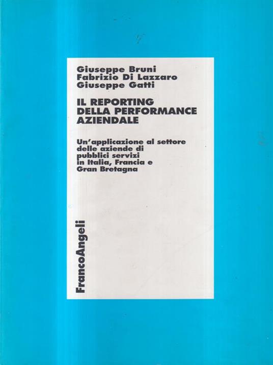 Il reporting della performance aziendale - copertina