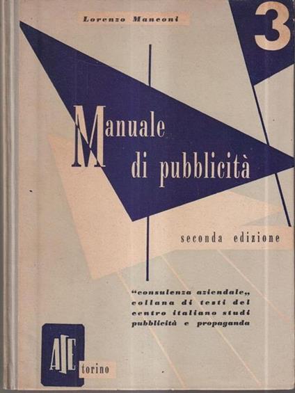 Manuale di pubblicità - Lorenzo Manconi - copertina