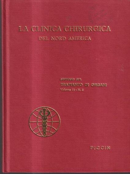 La clinica chirurgica del nord America - copertina
