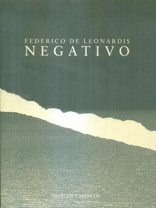 Negativo - Federico De Leonardis - copertina