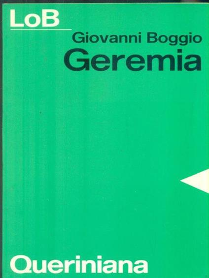 Geremia - Giovanni Boggio - copertina