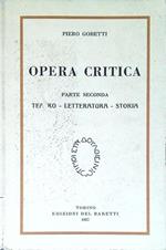 Opera critica. Parte seconda