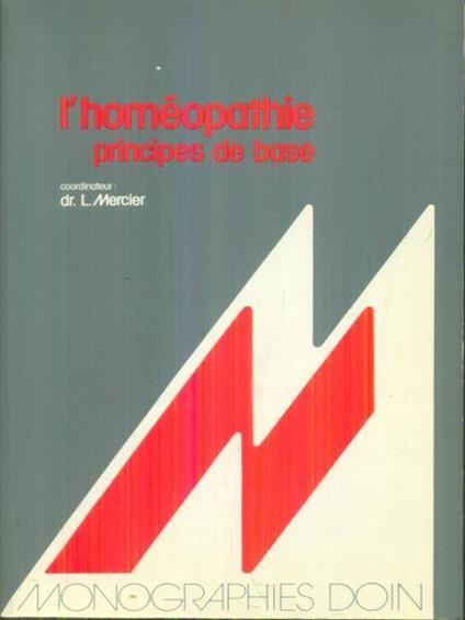 L' homeopathie Principes de base - L. Mercier - copertina