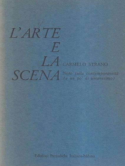 L' arte e la scena - Carmelo Strano - copertina