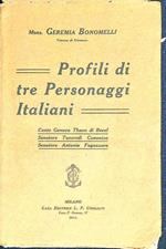 Profili di tre personaggi italiani