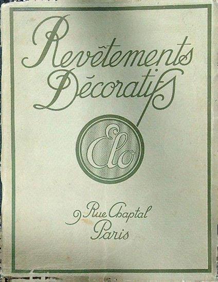 Revetements decoratifs - copertina