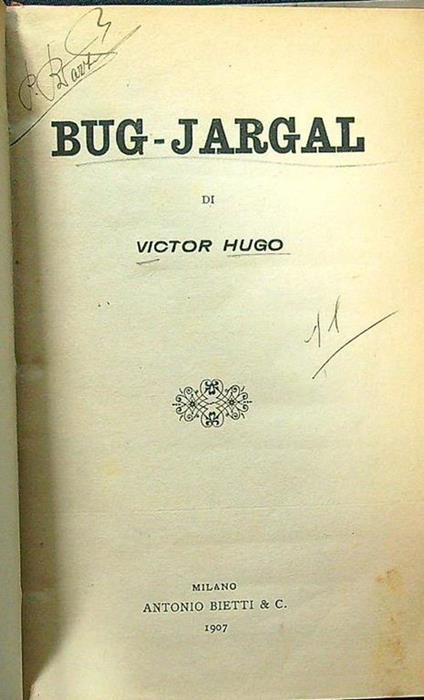 Bug-jargal - Victor Hugo - copertina
