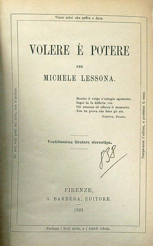 Volere è potere