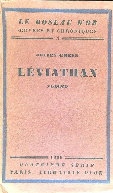 Leviathan - Julien Green - copertina