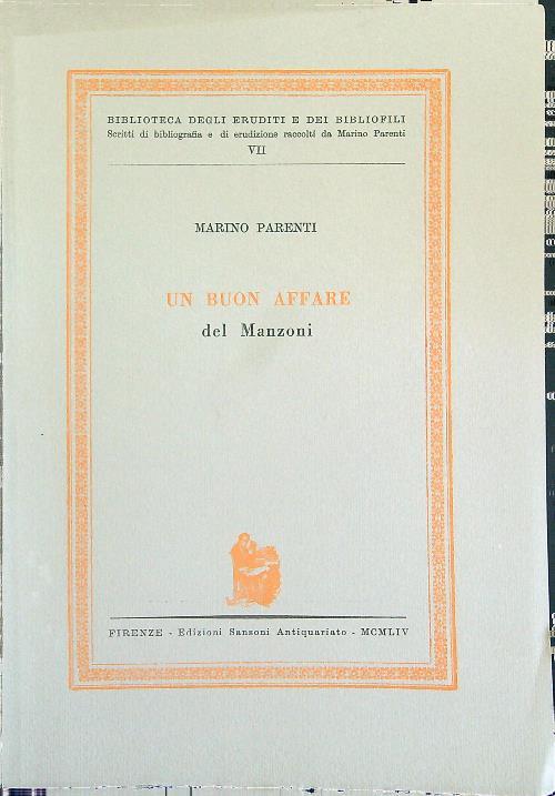 Un  buon affare del Manzoni