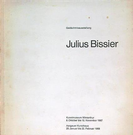 Julius Bissier - copertina