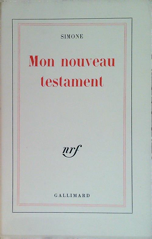 Mon nouveau testament