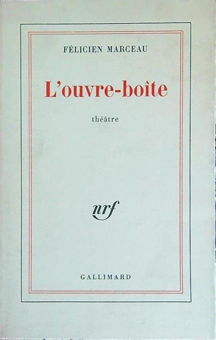 L' ouvre-boite - Felicien Marceau - copertina