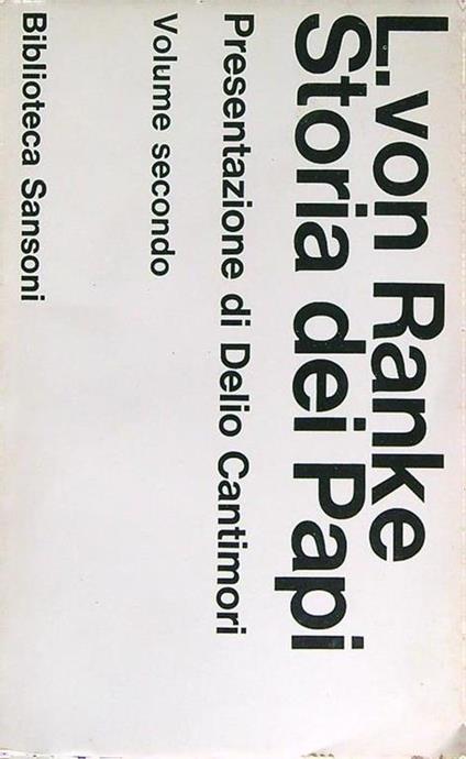 Storia dei Papi vol. 2 - copertina