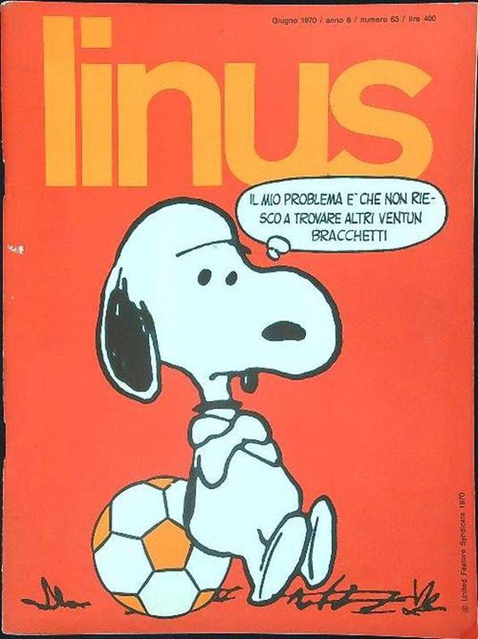 Linus n. 63 - Giugno 1970 - copertina