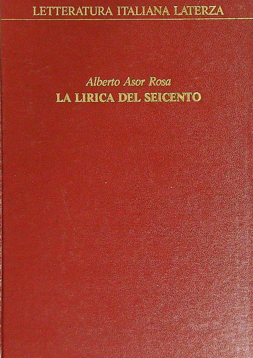 La lirica del Seicento
