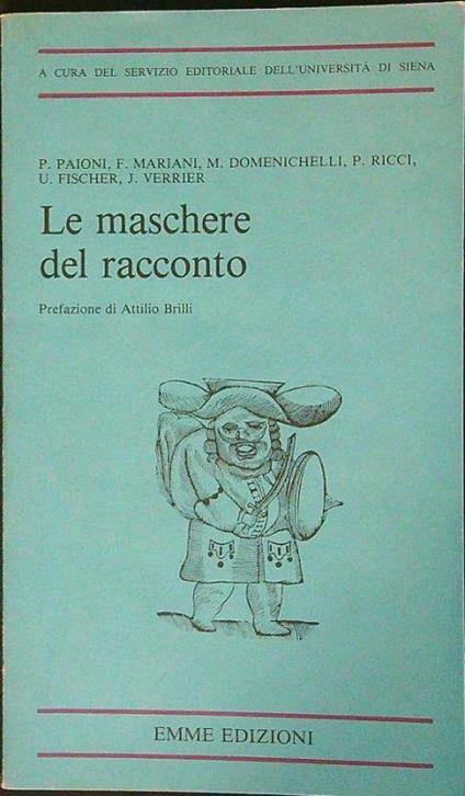 Le maschere del racconto - copertina
