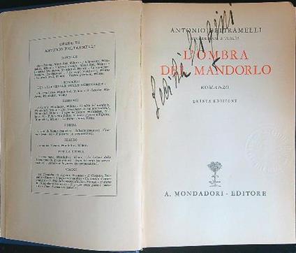 L' ombra del mandorlo - Antonio Beltramelli - copertina