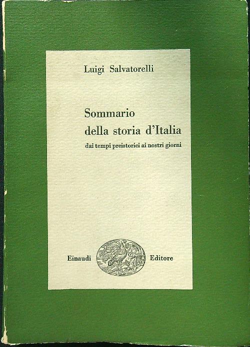 Sommario della storia d'Italia