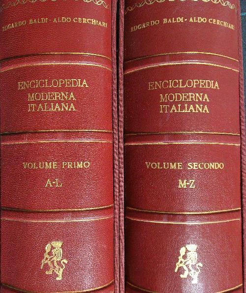 Enciclopedia moderna italiana 2 voll