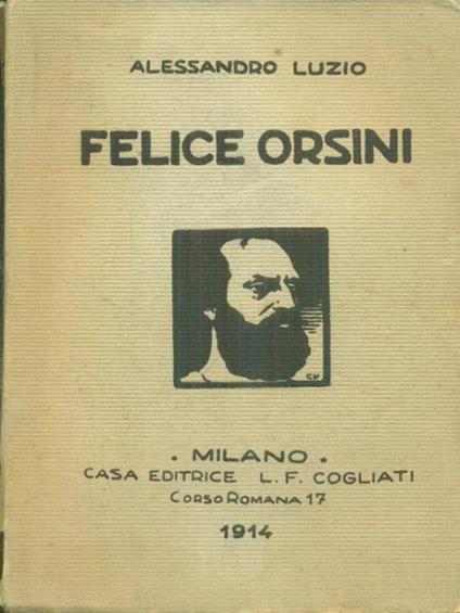 Felice Orsini - Alessandro Luzio - copertina