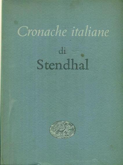 Cronache italiane - Stendhal - copertina