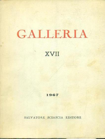 Galleria XVII - copertina