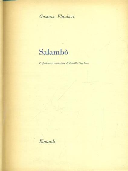 Salambò - Gustave Flaubert - copertina