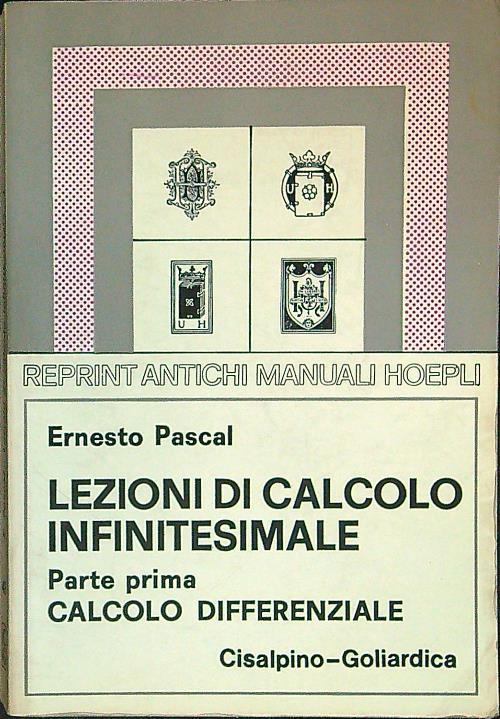 Lezioni di calcolo infinitesimale