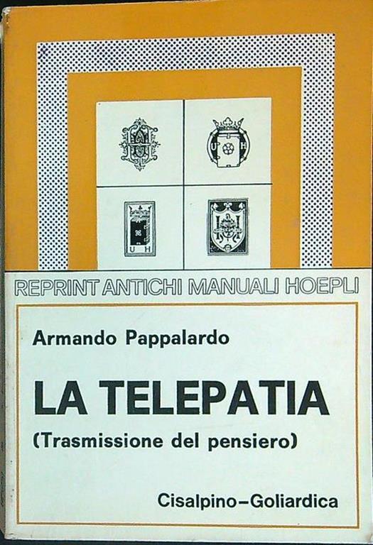 La  telepatia - Armando Pappalardo - copertina