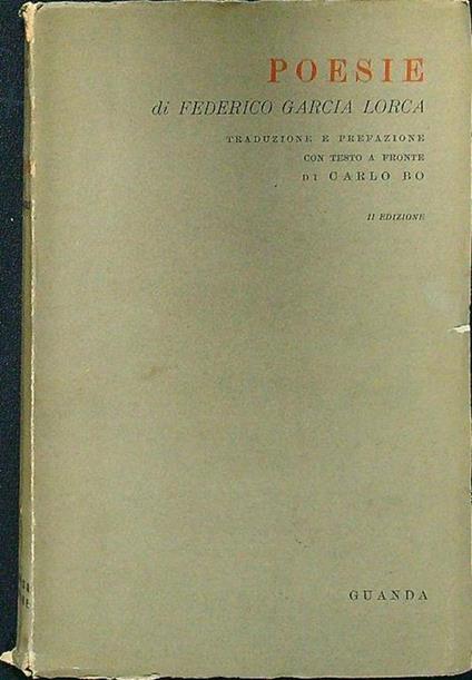 Poesie - Federico García Lorca - copertina