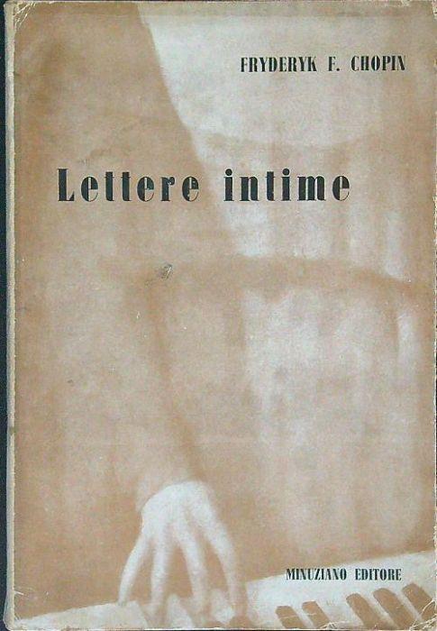 Lettere intime - Fryderyk Chopin - copertina