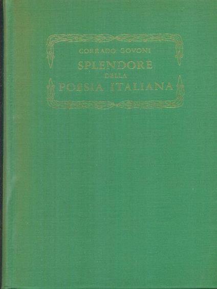 Splendore della poesia italiana - Corrado Govoni - copertina