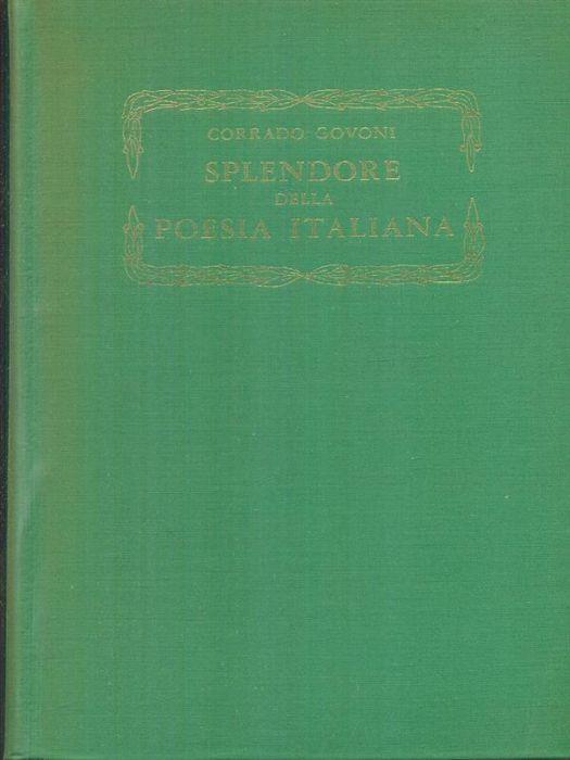 Splendore della poesia italiana - Corrado Govoni - copertina