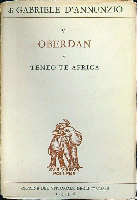 Oberdan - Gabriele D'Annunzio - copertina