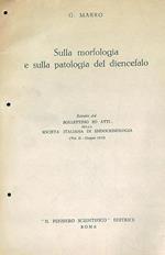 Sulla morfologia e sulla patologia del diencefalo. Estratto