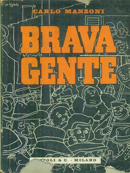 Brava gente - Carlo Manzoni - copertina