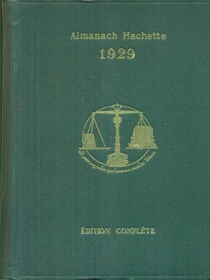 Almanach Hachette 1929 - copertina