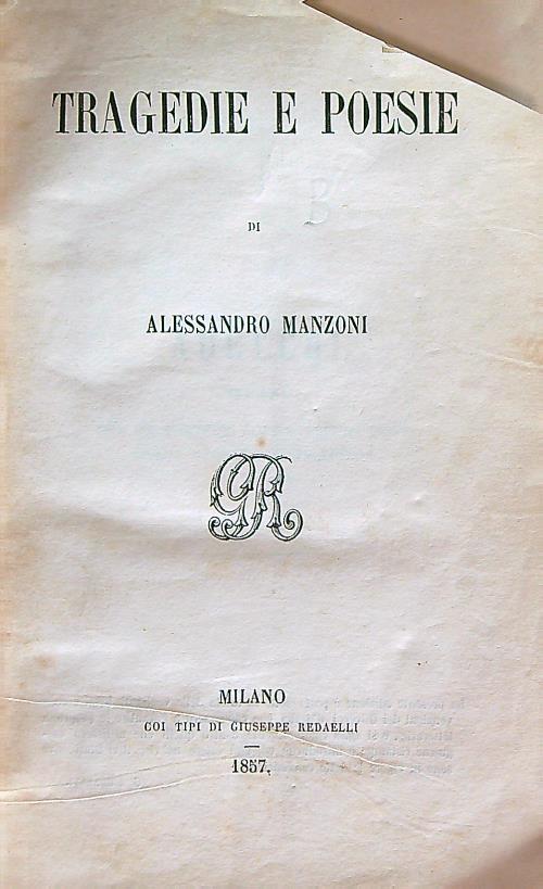 Tragedie e Poesie