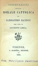 Osservazioni sulla morale cattolica