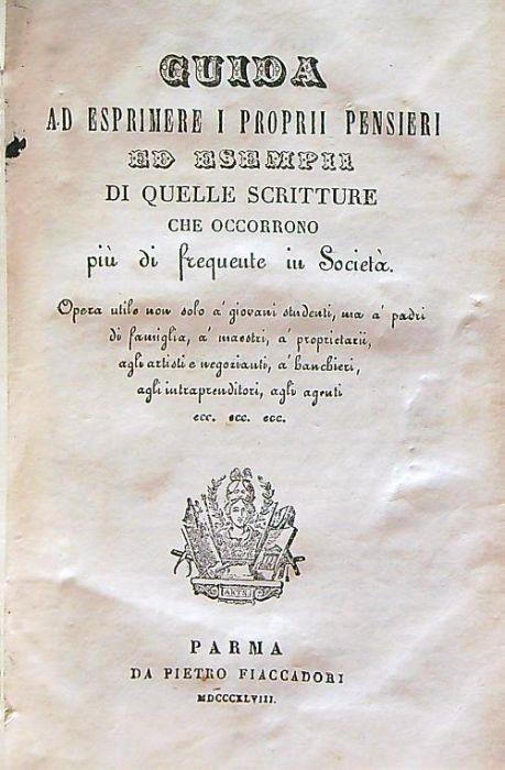 Guida ad esprimere i proprii pensieri - copertina