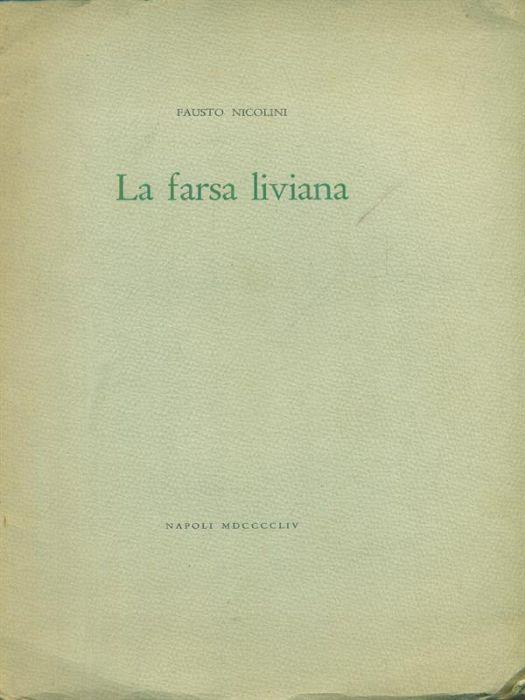 La farsa liviana - Fausto Nicolini - copertina