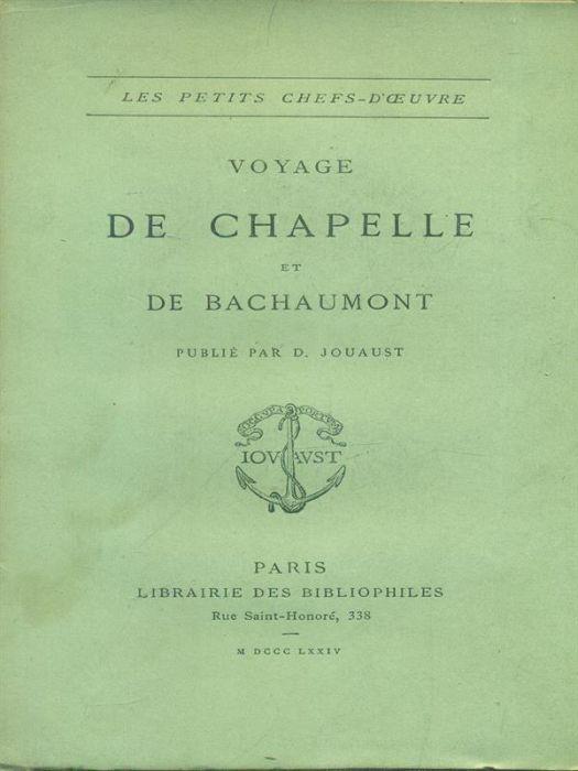 Voyage de Chapelle et De Bachaumont - copertina