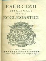 Esercizii spirituali per gli ecclesiastici