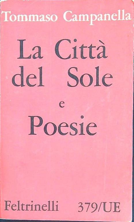 La  città del Sole e poesie - Tommaso Campanella - copertina