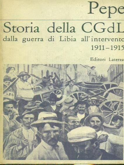 Storia della CGdL - Adolfo Pepe - copertina