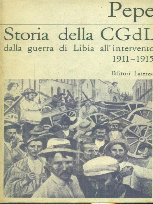 Storia della CGdL - Adolfo Pepe - copertina