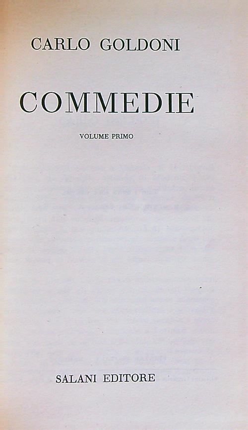 Commedie vol. 1