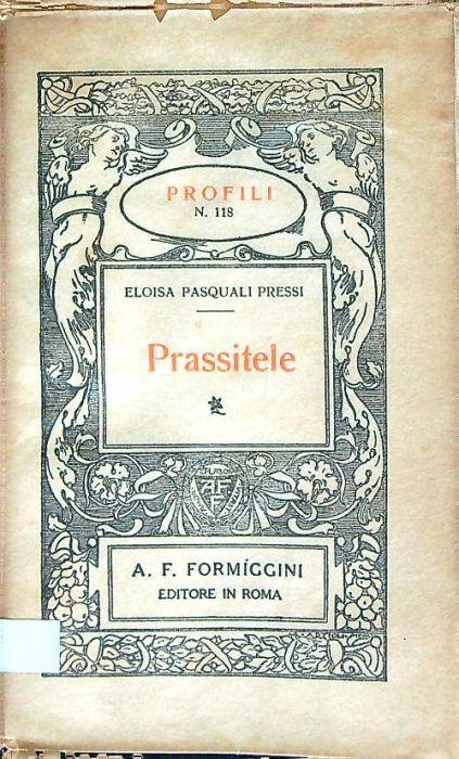 Prassitele - Eloisa Pasquali Pressi - copertina