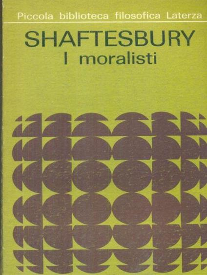 I moralisti - Anthony Shaftesbury - copertina